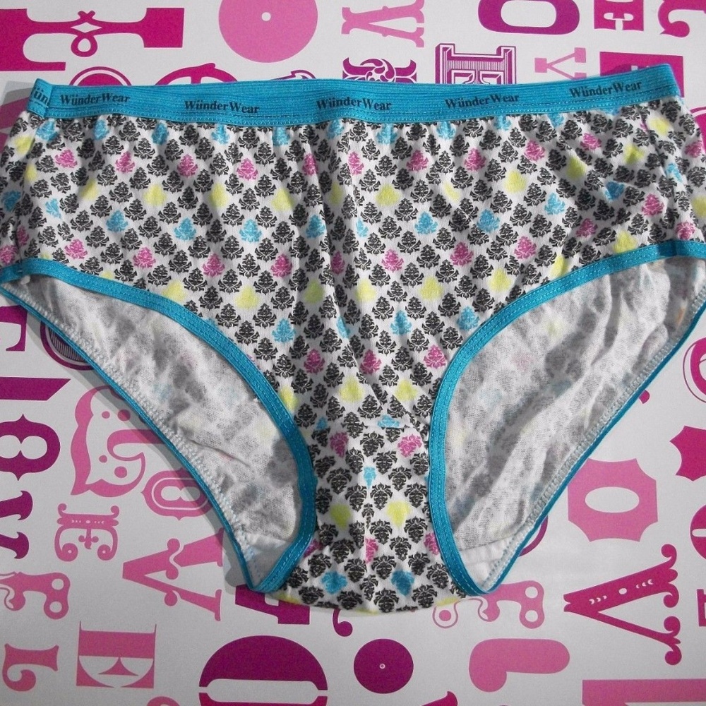WunderWear Colorful Cotton Bikini Panty 7 NWOT